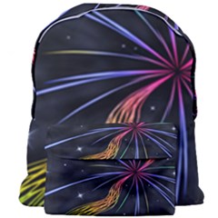 Stars Space Firework Burst Light Giant Full Print Backpack by HermanTelo