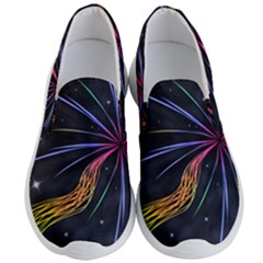 Stars Space Firework Burst Light Men s Lightweight Slip Ons