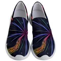 Stars Space Firework Burst Light Women s Lightweight Slip Ons by HermanTelo