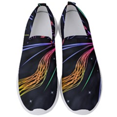 Stars Space Firework Burst Light Men s Slip On Sneakers