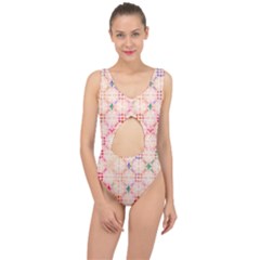 Watercolour Watercolor Paint Ink Center Cut Out Swimsuit