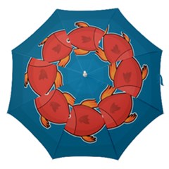 Sketch Nature Water Fish Cute Straight Umbrellas