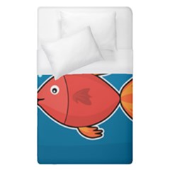 Sketch Nature Water Fish Cute Duvet Cover (single Size) by HermanTelo