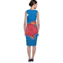 Sketch Nature Water Fish Cute Sleeveless Velvet Midi Dress View2