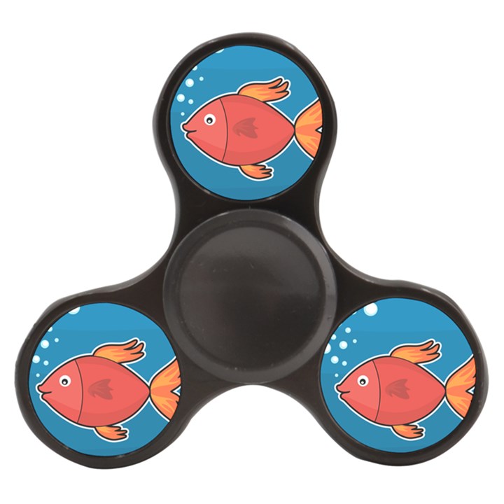 Sketch Nature Water Fish Cute Finger Spinner