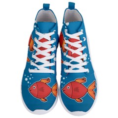 Sketch Nature Water Fish Cute Men s Lightweight High Top Sneakers