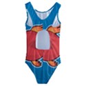 Sketch Nature Water Fish Cute Kids  Cut-Out Back One Piece Swimsuit View2