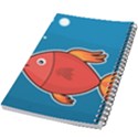 Sketch Nature Water Fish Cute 5.5  x 8.5  Notebook View2