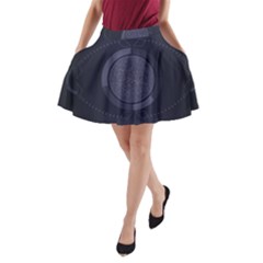 Technology Eye A-line Pocket Skirt