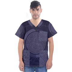 Technology Eye Men s V-neck Scrub Top