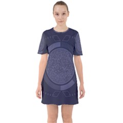 Technology Eye Sixties Short Sleeve Mini Dress