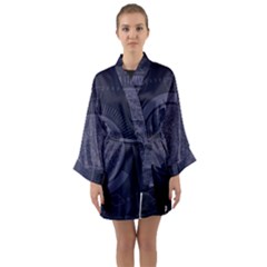 Technology Eye Long Sleeve Kimono Robe