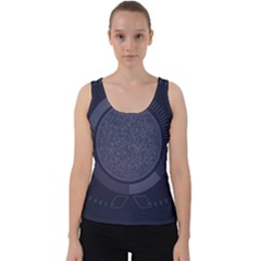 Technology Eye Velvet Tank Top