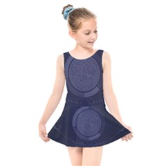 Technology Eye Kids  Skater Dress Swimsuit