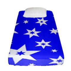 Star Background Pattern Advent Fitted Sheet (single Size)