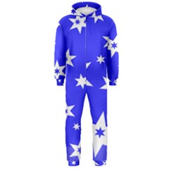 Star Background Pattern Advent Hooded Jumpsuit (men) 