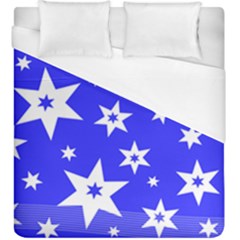 Star Background Pattern Advent Duvet Cover (king Size)