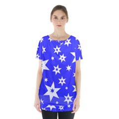 Star Background Pattern Advent Skirt Hem Sports Top by HermanTelo