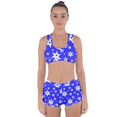 Star Background Pattern Advent Racerback Boyleg Bikini Set by HermanTelo