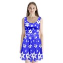 Star Background Pattern Advent Split Back Mini Dress  View1