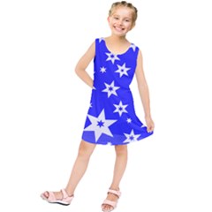 Star Background Pattern Advent Kids  Tunic Dress