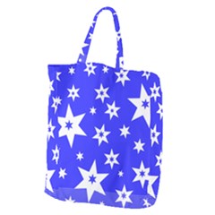 Star Background Pattern Advent Giant Grocery Tote