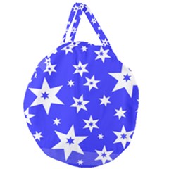 Star Background Pattern Advent Giant Round Zipper Tote by HermanTelo