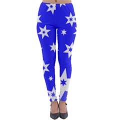 Star Background Pattern Advent Lightweight Velour Leggings by HermanTelo