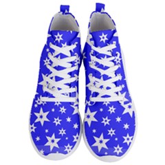 Star Background Pattern Advent Men s Lightweight High Top Sneakers