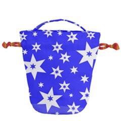 Star Background Pattern Advent Drawstring Bucket Bag by HermanTelo