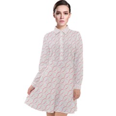 Wallpaper Abstract Pattern Graphic Long Sleeve Chiffon Shirt Dress