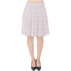 Wallpaper Abstract Pattern Graphic Velvet High Waist Skirt