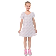 Wallpaper Abstract Pattern Graphic Kids  Short Sleeve Velvet Dress