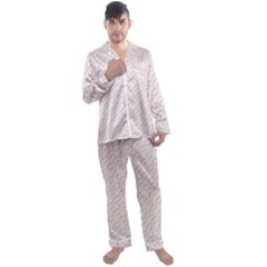 Wallpaper Abstract Pattern Graphic Men s Satin Pajamas Long Pants Set