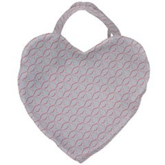 Wallpaper Abstract Pattern Graphic Giant Heart Shaped Tote