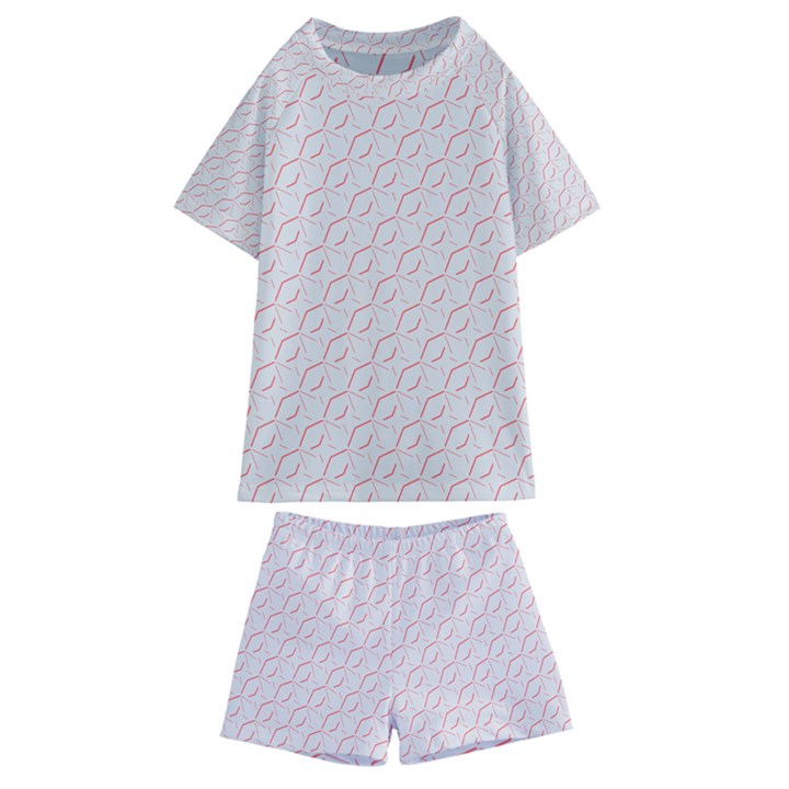 Wallpaper Abstract Pattern Graphic Kids  Swim Tee and Shorts Set