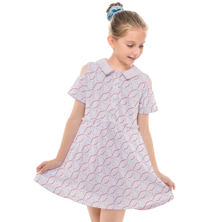 Wallpaper Abstract Pattern Graphic Kids  Short Sleeve Shirt Dress