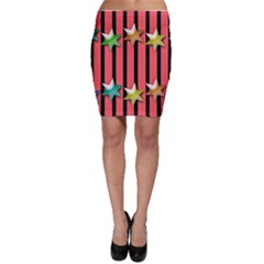 Star Christmas Greeting Bodycon Skirt by HermanTelo