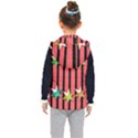 Star Christmas Greeting Kids  Hooded Puffer Vest View2