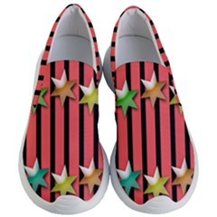 Star Christmas Greeting Women s Lightweight Slip Ons by HermanTelo