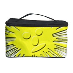 Smilie Sun Emoticon Yellow Cheeky Cosmetic Storage by HermanTelo