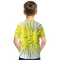 Smilie Sun Emoticon Yellow Cheeky Kids  Sport Mesh Tee View2