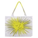 Smilie Sun Emoticon Yellow Cheeky Medium Tote Bag View1