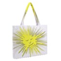 Smilie Sun Emoticon Yellow Cheeky Zipper Medium Tote Bag View2