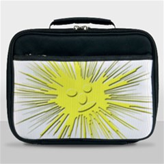 Smilie Sun Emoticon Yellow Cheeky Lunch Bag by HermanTelo