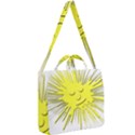 Smilie Sun Emoticon Yellow Cheeky Square Shoulder Tote Bag View2