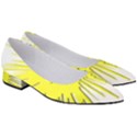 Smilie Sun Emoticon Yellow Cheeky Women s Low Heels View3