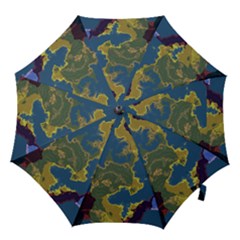 Map Geography World Hook Handle Umbrellas (large) by HermanTelo