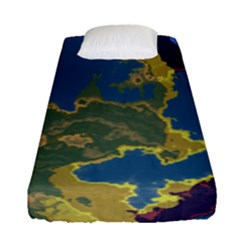 Map Geography World Fitted Sheet (single Size)