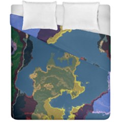 Map Geography World Duvet Cover Double Side (california King Size)